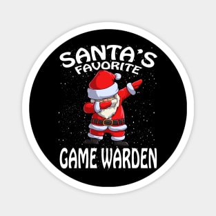 Santas Favorite Game Warden Christmas Magnet